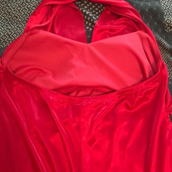 Red magenta evening dress size L - Picture 4 of 4